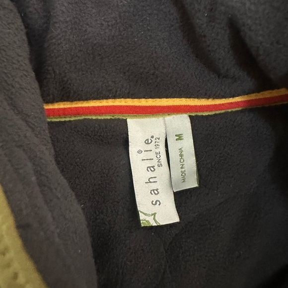 Sahalie Quilted-Front Fleece Jacket — Women’s M (Olive/Black) - Picture 8 of 8